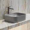 Ceramica Nova Element CN6052MSG Умывальник чаша накладная прямоугольная, 50.5x38, цвет: серый матовый