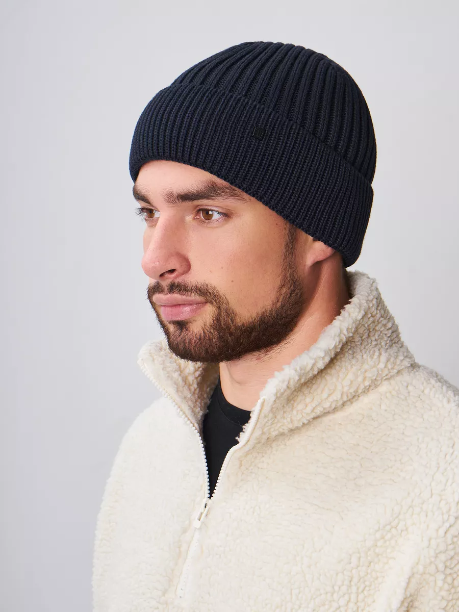 Шапка бини зимняя весенняя с флисом