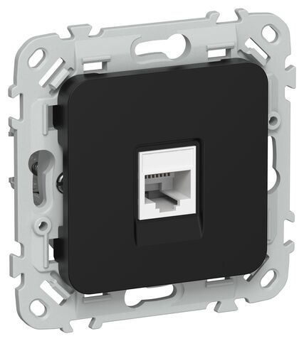 FLITE Роз. комп. RJ45 кат.5Е UTP РК5е-1-0-ФлЧ чер. IEK