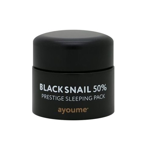 Ayoume Black Snail Маска ночная для лица с муцином черной улитки Ayoume Black Snail Prestige Sleeping Pack