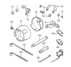 08V70-MKW-D00 Монтажный набор противотуманных фар