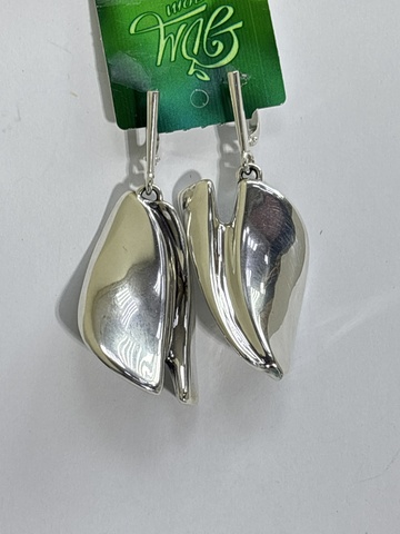 Кофе (серьги из серебра)
