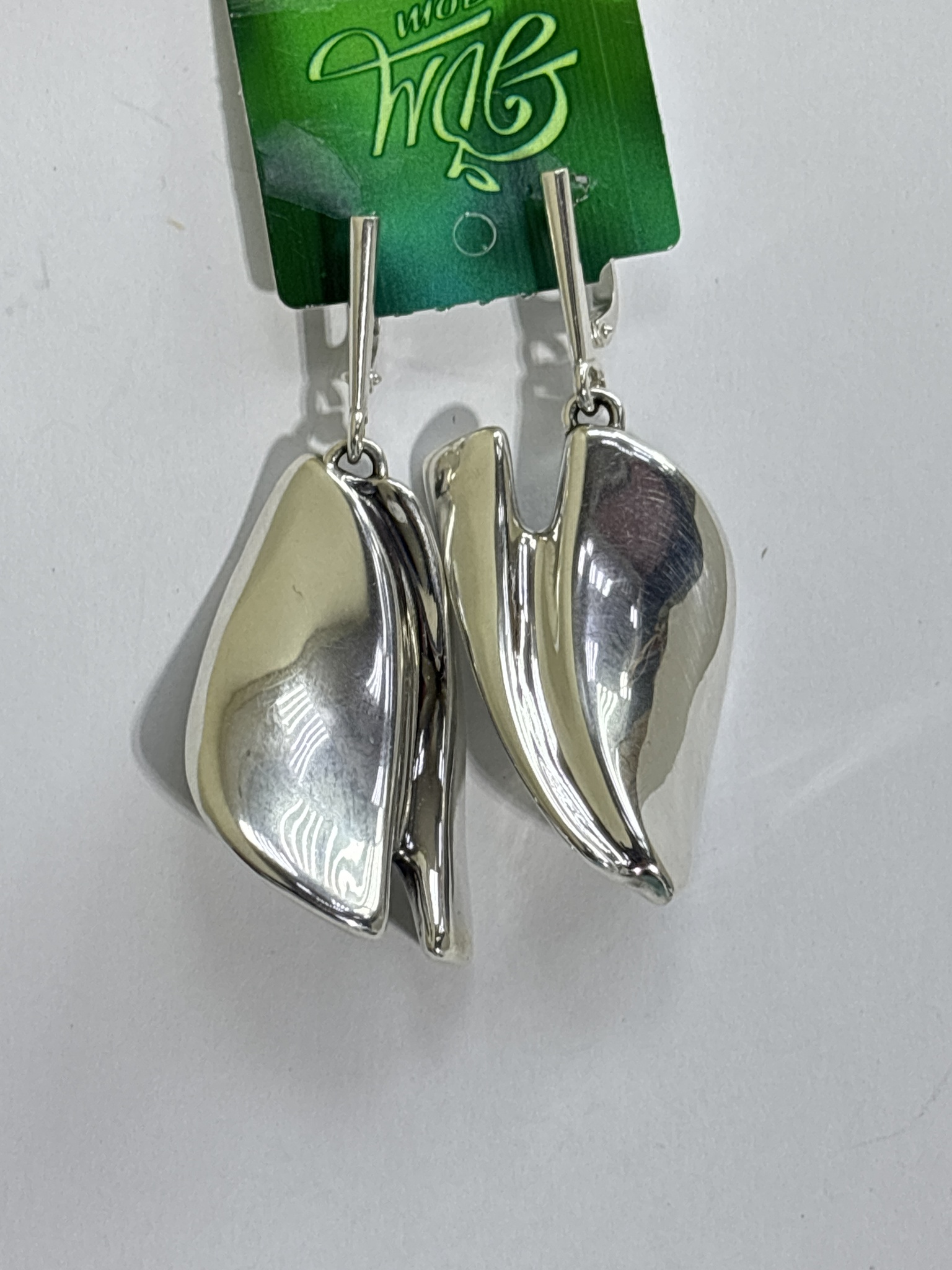 Кофе (серьги из серебра)
