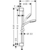 Душевой гарнитур 91,5 см 4 режима Hansgrohe Crometta 100 26657400