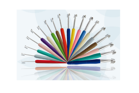 Крючок для вязания с эргономичной ручкой "Waves" 3,25мм, KnitPro, 30906