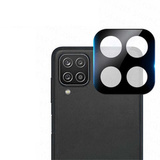 Защитное стекло 3D 9H для камеры Samsung Galaxy A22 4G, M32 4G (Черное)
