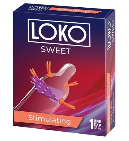 Стимулирующая насадка на пенис LOKO SWEET с возбуждающим эффектом - Sitabella Sitabella condoms 1455