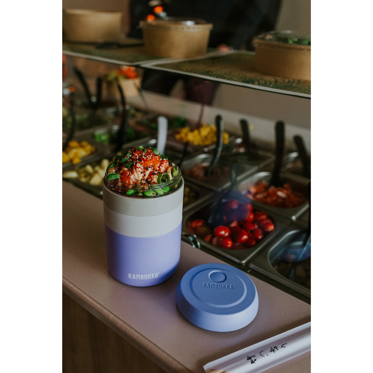 Термо ланч-бокс Kambukka Bora (600 мл), Лавандовый, арт. 11-06012 - фото 9