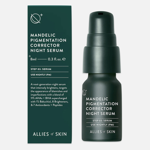 ALLIES OF SKIN Mandelic Pigmentation Corrector Night Serum Обновляющая ночная сыворотка с миндальной кислотой против пигментации, 8 мл
