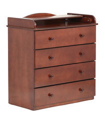 БИ 111 Комод с откидным пелен. столиком (орех темный 35)