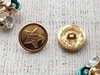 Пуговицы со звездой, алюминий, d 2,2 см, производство Россия