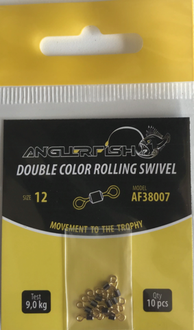 Anglerfish Rolling Swivel #12 Вертлюжок 2-х цветный(продажа от 5 шт)