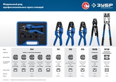ЗУБР ПК-2, 0.5 - 6 мм2, пресс-клещи для изолированных наконечников и соединительных муфт, Профессионал(45456-2)