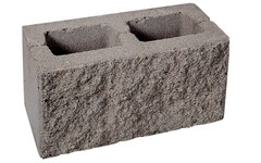 Блок колотый 3-сторонний 390х190х188 мм серый