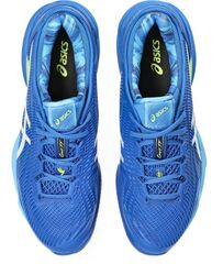 Теннисные кроссовки Asics Court FF 3 Novak Clay - tuna blue/white