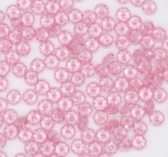 Бусины гранёные плоские пришивные акрил, Ø 6 мм, 50 гр