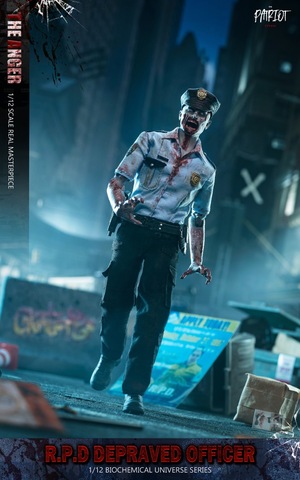Фигурка Офицер полиции зомби масштаб 1/12 Resident Evil