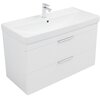 Aquanet 339280 Тумба Ирис new 100 подвесная 2 ящ. цв. белый глянец (339280)