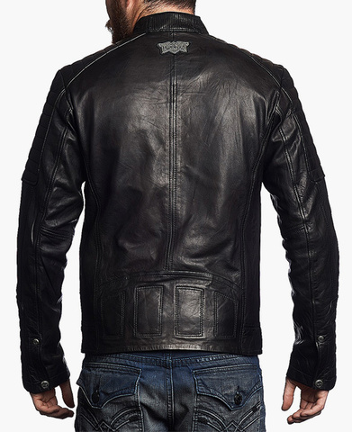 Affliction | Куртка мужская кожаная Easy Rider Jacket 110OW141 спина