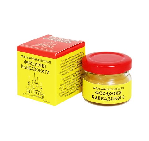 Мазь Монастырская "Феодосия Кавказского". Архыз Премиум Стекло 28 мл.