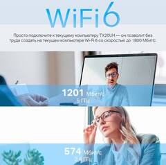 TP-Link Archer TX20UH Двухдиапазонный Wi-Fi 6 USB-адаптер высокого усиления AX1800
