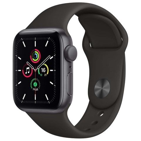 Смарт-часы Apple Watch SE 44mm Space Gray Aluminum Case with Black Sport Band (MYDT2RU/A)