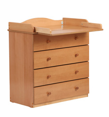 БИ 111 Комод с откидным пелен. столиком (орех темный 35)