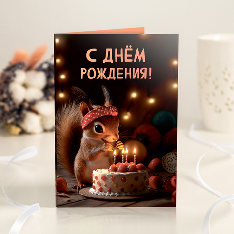 Открытка 4 шоколадки 