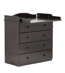 БИ 111 Комод с откидным пелен. столиком (орех темный 35)