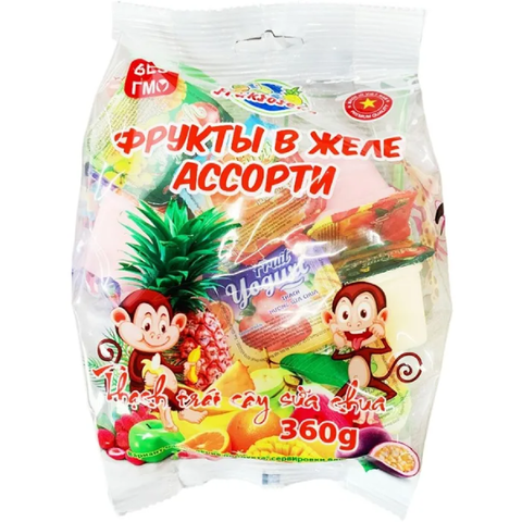 Желе кокосовое в стаканчиках Ассорти Viet Foods New Joy, 360 гр