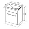 Aquanet 274140 Тумба Августа 50 цв.белый (ручка хром) (274140)