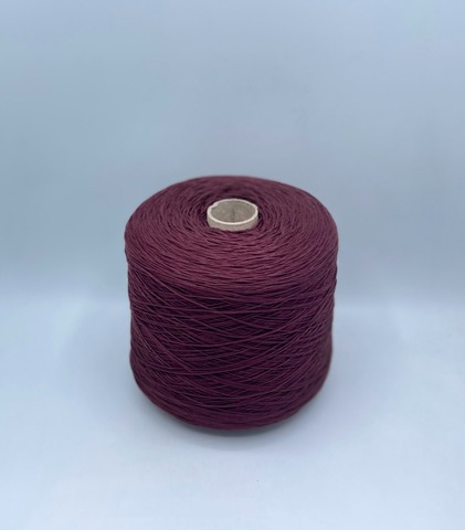 Бобинная пряжа (пр.Италия), art.Cotone, 350м/100 гр. 100%Хлопок, цвет-Винный , арт.34869
