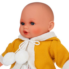 Munecas Antonio Juan Кукла Инесса в желтом, озвученная (плач), 30см (1341)