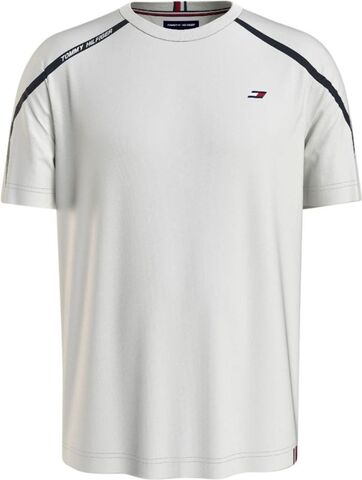 Теннисная футболка Tommy Hilfiger Trim Short Sleeve Tee - ivory
