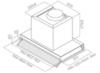 Вытяжка Elica BOX IN PLUS IXGL/A/90 схема встраивания