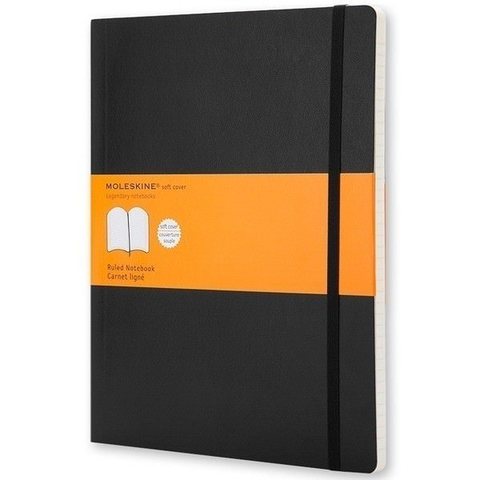 Блокнот Moleskine Classic Soft XL, цвет черный, в линейку