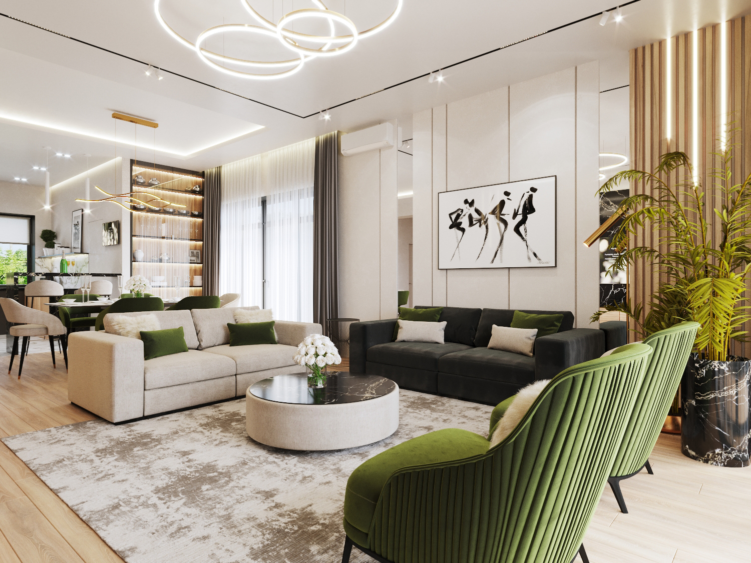 Дизайн-проекты для однокомнатных квартир площадью 53 кв.м.