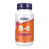 Витамин В6 50 мг, Vitamin B-6 50 mg, Now Foods, 100  капсул 1