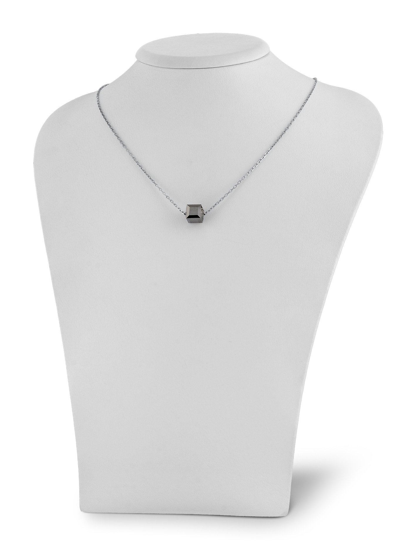 Серебряный чокер на шею с кристаллом Swarovski Silver Nigh