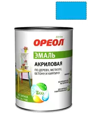 Эмаль универсальная акриловая Ореол глянцевая голубая