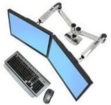 Крепление Ergotron LX двойное горизонтальное настольное крепление (Эрготрон 45-245-026)