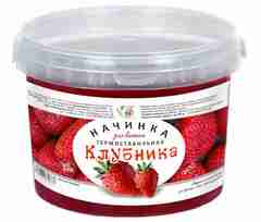 Начинка термостабильная Клубника / 900 гр / пластиковое ведро / IT'S YORS