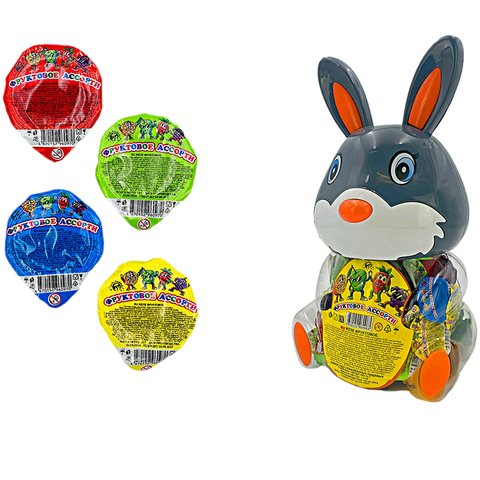 Желе фруктовое Заяц 1кор*6бл*100шт, 13гр