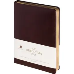 Ежедневник датированный 2026 IF 14х20см 176л, тверд Britannia I1710/bordo