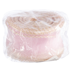 Лента органза с золотой нитью (4см*9,14м), Розовая сирень, 1 шт.