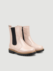 Ботинки дошкольные Пудра+черный