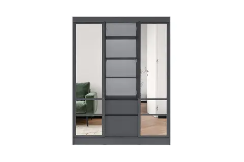 Шкаф-купе Симпл ШКК-06 графит