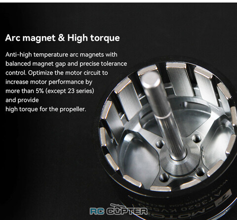 T-Motor AT2814 KV1200 3D F3A длинный вал