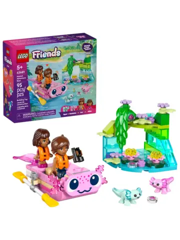Конструктор Friends 42681 Лодка-аксолотль для приключений