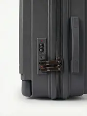 Чемодан полипропилен Серо-зеленый ЛЮКС широкая П-образная ручка (S) 55х36х22 см/2,4 кг 7